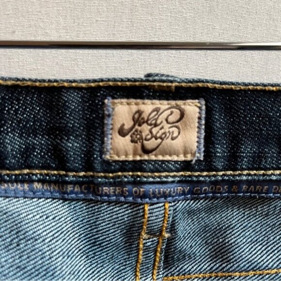 Gold Sign Misfit slim straight low rise denim jean Sz 28 - Picture 9 of 13